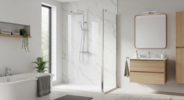 Le panneau mural salle de bain : une solution design et pratique à adopter